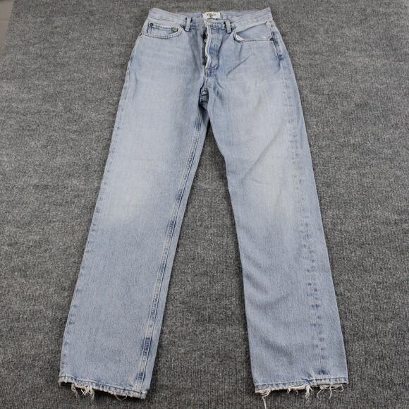 Agolde Jeans Womens 26 Lana Straight Light Wash High Rise Blue Casual Chic - Picture 4 of 16